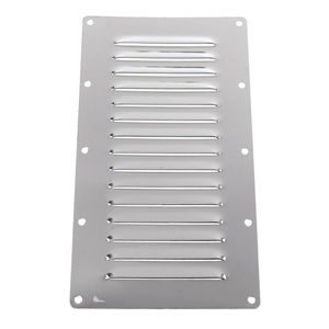 Grille d'aération rectangulaire en acier inoxydable 228x127mm, fixation par vis pour ventilation marine de bateau - Product Image 2