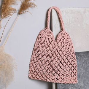 Portafoglio Intrecciato Da <strong>Donna</strong> in Paglia Borsa Spiaggia Con Cestino Portaoggetti Sacchetto Di Imballaggio Cotone Perlato - Product Image 2