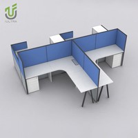 Cabine de travail modulaire insonorisée en forme de L IULTRA, moderne, acoustique, pour réunions, écologique et silencieuse