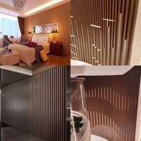 Paneles de Techo Metálicos con Acabado de Madera, Resistentes al Agua, Duraderos, de Aluminio, para Decoración de Pasillos de Hotel