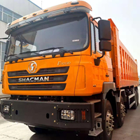 شاحنة قلابة ثقيلة مستعملة شاكمين F3000 8x4 بسعة 11-20 طن، محرك ديزل ويتشاي 12 أسطوانة بقوة 451-500 حصان، يورو 3، >8 لتر، توجيه يساري