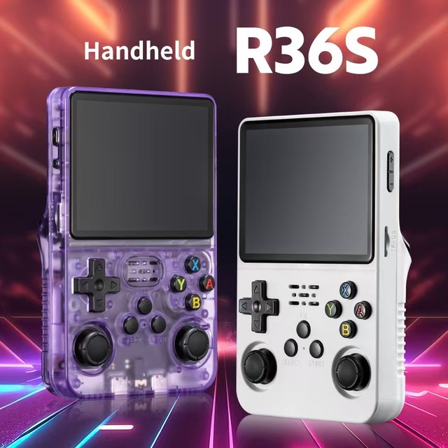 64G Retro Arcade Classic FC Handheld Game Console Portable Cross