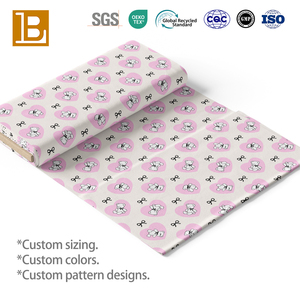 Tissu imprimé en popeline 100% coton BILU, catalogue gratuit, mignon lapin rose pour la Saint-Valentin, cœur, pour vêtements, t-<span class=keywords><strong>shirt</strong></span>, robe - Product Image 4
