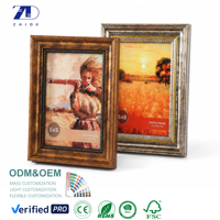 Cadre photo vintage, cadre photo antique en plastique PS, décoratif sculpté, pour décoration murale et de table, vente en gros
