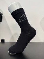 Chaussettes personnalisées à motif mode orné de strass, chaussettes mi-mollet en coton doux pour femme, idéales au quotidien