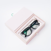 Modische Hochwertige Sonnenbrillen-Uhren-Verpackungsbox aus Recyclingmaterialien Anpassbare Starre Box Schillerndes Papier Bungee-Seil Gold
