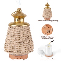 Diffuseur d'huiles essentielles ultrasonique portable sans eau personnalisé avec lumières LED et fonction silencieuse pour une utilisation à la maison et en extérieur
