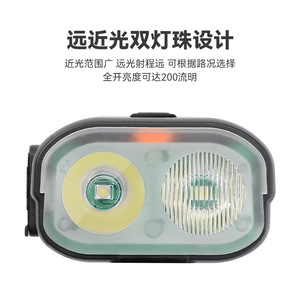 Nouvelle lampe de vélo à double LED rechargeable, phare avant avec klaxon, 4 modes, étanche IPX4, en plastique, pour le cyclisme - Product Image 4