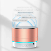 Speaker Bluetooth Mini Metal 3W Laris Manis, Wireless, dengan Kartu TF, Subwoofer, Portable, untuk Penggunaan di Rumah dan Komputer Desktop