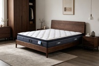 Matelas à ressorts personnalisé OEM, mousse à mémoire de forme, Euro Top, tissu respirant, matelas à ressorts compressé et roulé