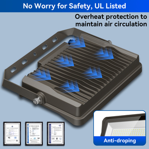 Yüksek Güçlü Alüminyum <span class=keywords><strong>LED</strong></span> AC Projektör IP65 Su Geçirmez Askı Montajlı Güvenlik Spot Işığı Uzaktan Kumandalı Fotoselli Hareket Sensörü - Product Image 3