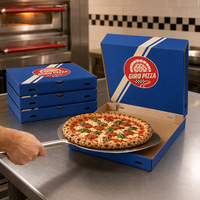 Cajas de Pizza Corrugadas Ecológicas con Logotipo de Marca Personalizado, Aptas para Alimentos, para Comida para Llevar, Restaurantes y Comida Rápida