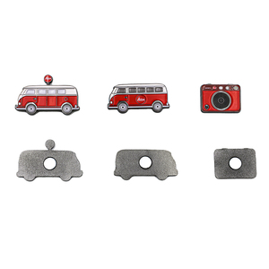 Imanes Personalizados de Esmalte Suave con Forma de Cámara, Autobús y Vehículos de Dibujos Animados, Diseño Personalizado para Promoción - Product Image 3