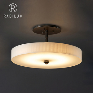 Alabaster Ceiling <b>Light</b> Brass Modern Minimalist Semi-Flush Mount Bedroom Hallway Lamp LED AC Designer High-End Translucent Stone - Product Image 1