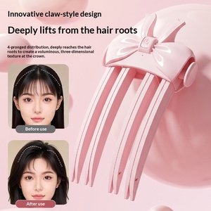Bonita pinza para el cabello con lazo para la raíz del cabello, masajeador eléctrico vibratorio para el cuero cabelludo, herramienta portátil para dar volumen al cabello - Product Image 3
