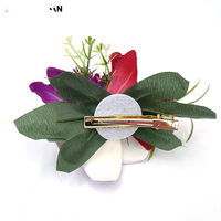 Pinces à cheveux artisanales tropicales en plumeria, pinces à cheveux hawaïennes en fleur d'hibiscus, pinces à cheveux en fleur d'œuf pour femmes, pour soirées dansantes