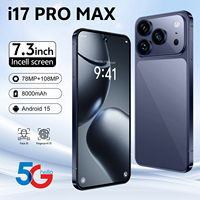 Nouveau Téléphone 2025 17 Pro Max Vente en Gros Original Débloqué Smartphone 5G Écran HD 108MP