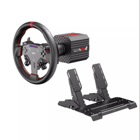Volante de Carreras PXN VD4 Bundle F Direct Drive con Pedales de 4 Nm de Torque y LED RPM para Simulación de Carreras en PC