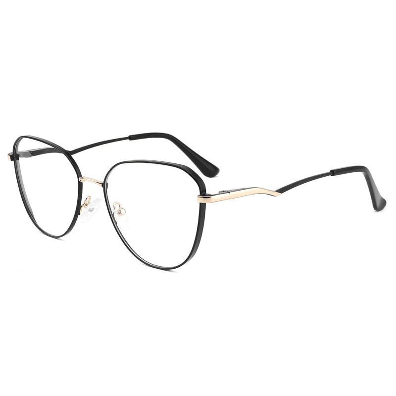 Round Metal Frame Eyeglasses For Women Cute Solid Design, Oem/odm