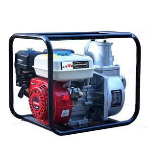 Bomba de Agua a Gasolina BISONPOWER de 6.5HP, 2, 3 y 4 Pulgadas, Bomba Autocebante para Riego Agrícola - Product Image 1
