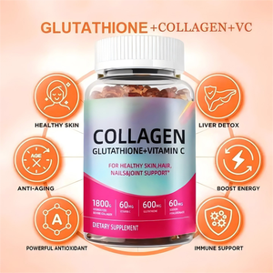 Productos de belleza Suplementos de colágeno Pqq L-glutatión Vitamina C Gummy para blanquear la piel y lucir más joven - Product Image 2