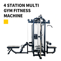Machine à câbles multi-stations 4 postes, équipement d'entraînement multifonctionnel commercial pour studio de fitness et centre de musculation