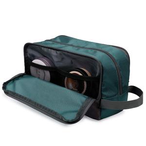 Trousse de Toilette de Voyage pour Homme, Petite Trousse de Toilette avec 3 Compartiments et Poches en Filet, Organisateur de Rasage Durable pour la Salle de Sport, le Camping et les Voyages - Product Image 3
