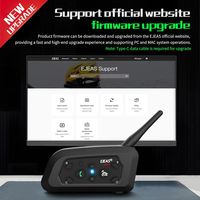 Casque d'intercom EJEAS V6 Pro Full Duplex 800M Bluetooth pour moto