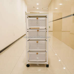 Scaffale portaoggetti in lacca multistrato <span class=keywords><strong>2</strong></span>/<span class=keywords><strong>3</strong></span>/4/5 per bagno e cucina rotante di frutta vegetale con funzione scorrevole - Product Image 4