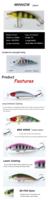 Umpan Pancing Lutac Minnow Sinking Water Hard Lures Mata 3D Kail Treble 9 Warna 5g 50mm Murah