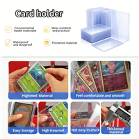 Kaplo 35PT 3x4 pouces – Étui rigide transparent en PVC pour cartes, protège-cartes et boîte de rangement pour cartes à collectionner, sportives et de jeu