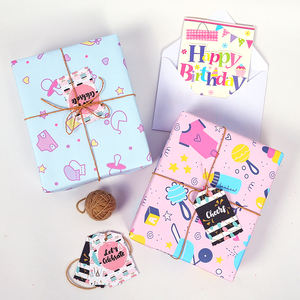 Wholesale High Quality <b>Birthday</b> Tissue Rolls Baby Cartoon Series Packaging <b>Wrapping</b> <b>Paper</b> Roll Uperior Craftsmanship - Product Image 4