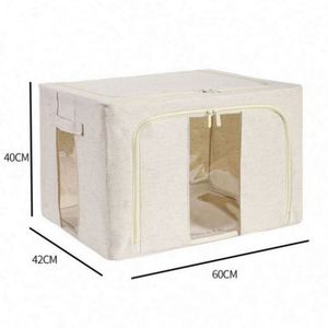Foldable Home <b>Stool</b> Modern Hua Cheng <b>Bedroom</b> Oxford Cloth Storage Box Furniture Ottoman - Product Image 1
