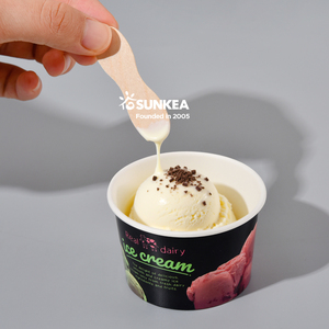 Sunkea biểu tượng tùy chỉnh bán buôn Chất lượng cao in ấn cấp thực phẩm Gelato <span class=keywords><strong>Ice</strong></span> <span class=keywords><strong>Cream</strong></span> Bowl container với mái vòm Nắp - Product Image 1