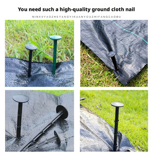 Garden Ground Nail Greenhouse Film Weed Prevention Ground Cloth Sunshade Fly <b>Net</b> Mulch Fix Tools PP <b>Plastic</b> - Product Image 2