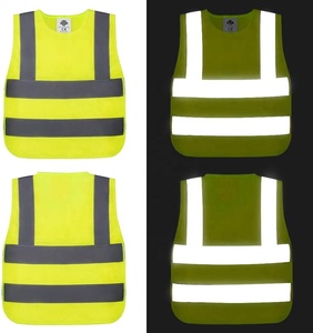 Chaleco de seguridad para niños, logo personalizado de alta visibilidad, Verde - Product Image 5