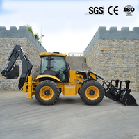 Excavatrice sur pneus certifiée CE TLS4CX, moteur Euro 5, 4x4, chargeuse-pelleteuse à vendre