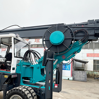 Foreuse rotative sur roues de 18 m, machine de forage hydraulique mobile de 88 kW, diamètre de 1800 mm pour projets routiers municipaux