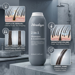 Shampooing et après-shampoing 2-en-1 fabriqué à Guangzhou, soin capillaire anti-frisottis et volumisant pour hommes - Product Image 6