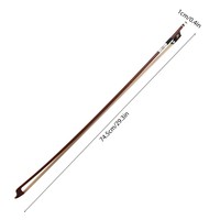 Archets de violon pleine grandeur 4/4 bois poteau d'arc de violon noyau en Fiber de carbone hybride Peranmbuco peau Instrument à cordes léger