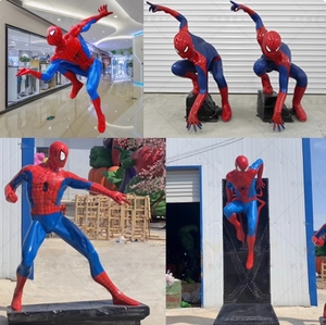 Estatuas de Resina de Iron Man, Spider-Man y <span class=keywords><strong>Hulk</strong></span> a Tamaño Real, Decoración Comercial para Calles, Modelo Inspirado en Películas de <span class=keywords><strong>Marvel</strong></span>, Gran Venta - Product Image 3