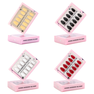 Unghie Finte Press-On Mandorla Corte di Alta Gamma in Vero <span class=keywords><strong>Soft</strong></span> <span class=keywords><strong>Gel</strong></span>, 30 Pezzi, Unghie Finte Personalizzabili. Unghie Artificiali - Product Image 1