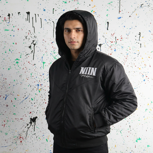 <b>Black</b> color <b>windbreaker</b> Jacket custom embroidery finer Threads Nylon Jackets in American sizing custom logos - Product Image 1