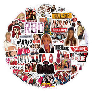 60 Pegatinas de la Banda Musical Mexicana <span class=keywords><strong>Rebelde</strong></span>, Calcomanías del Cantante <span class=keywords><strong>RBD</strong></span> - Product Image 1