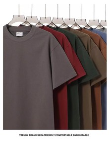 T-Shirt Personalizzata con Logo Ricamato, 100% Cotone, Stampa Logo, Alta Qualità, Oversize Pesante, T-Shirt <span class=keywords><strong>da</strong></span> <span class=keywords><strong>Uomo</strong></span> Semplice - Product Image 2