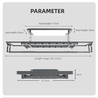 Séchoir à linge électronique LED pliable intelligent 35 kg avec chauffage et étagère à vêtements pour une utilisation moderne en intérieur (cuisine) et en extérieur