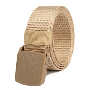 Ceinture en nylon sans métal, boucle automatique tactique, entièrement réglable (sans trous), légère et respirante pour hommes et femmes - Product Image 5