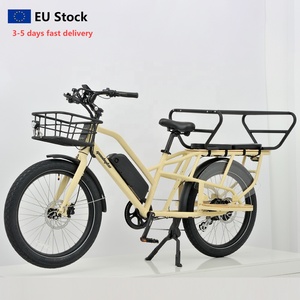 EU Cổ Geobyke C1 Dài Đuôi Hàng Hóa E-Xe Đạp Cho Gia Đình 250W Xe Đạp Điện Với Pin Kép - Product Image 1