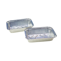 Récipients alimentaires jetables de qualité alimentaire en aluminium Plateaux rectangulaires en aluminium avec couvercles