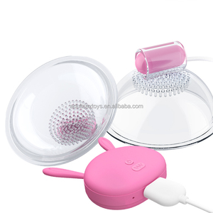 Ventouses transparentes sans danger pour la peau Jouets pour mamelons Masseur de sein 10 vitesses Rechargeable Femmes Vibrateur Sex Toys - Product Image 3